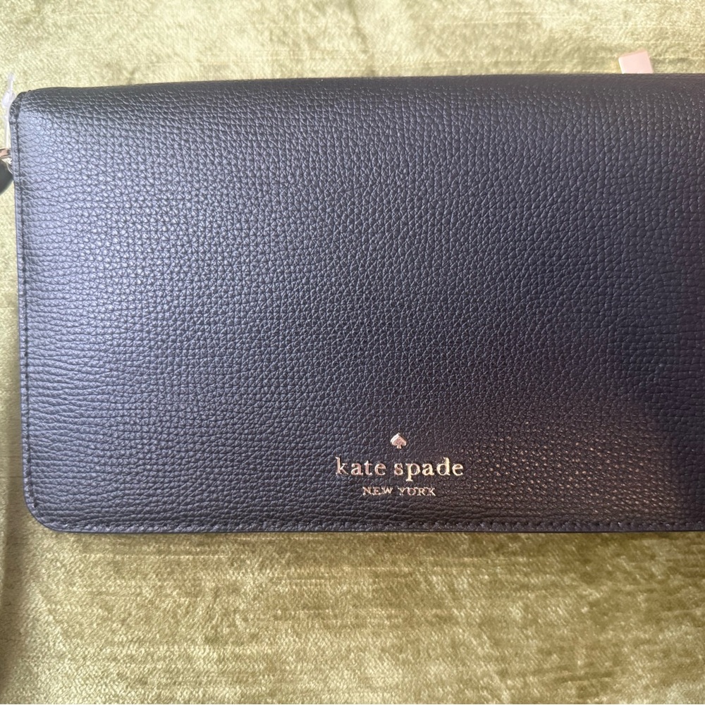 Kate Spade Black Textured Clutch